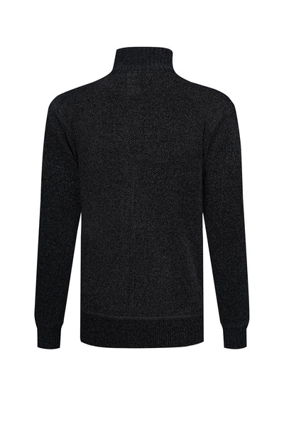 Scott Cashmere Men's Cardigan Exclusive Design - Black