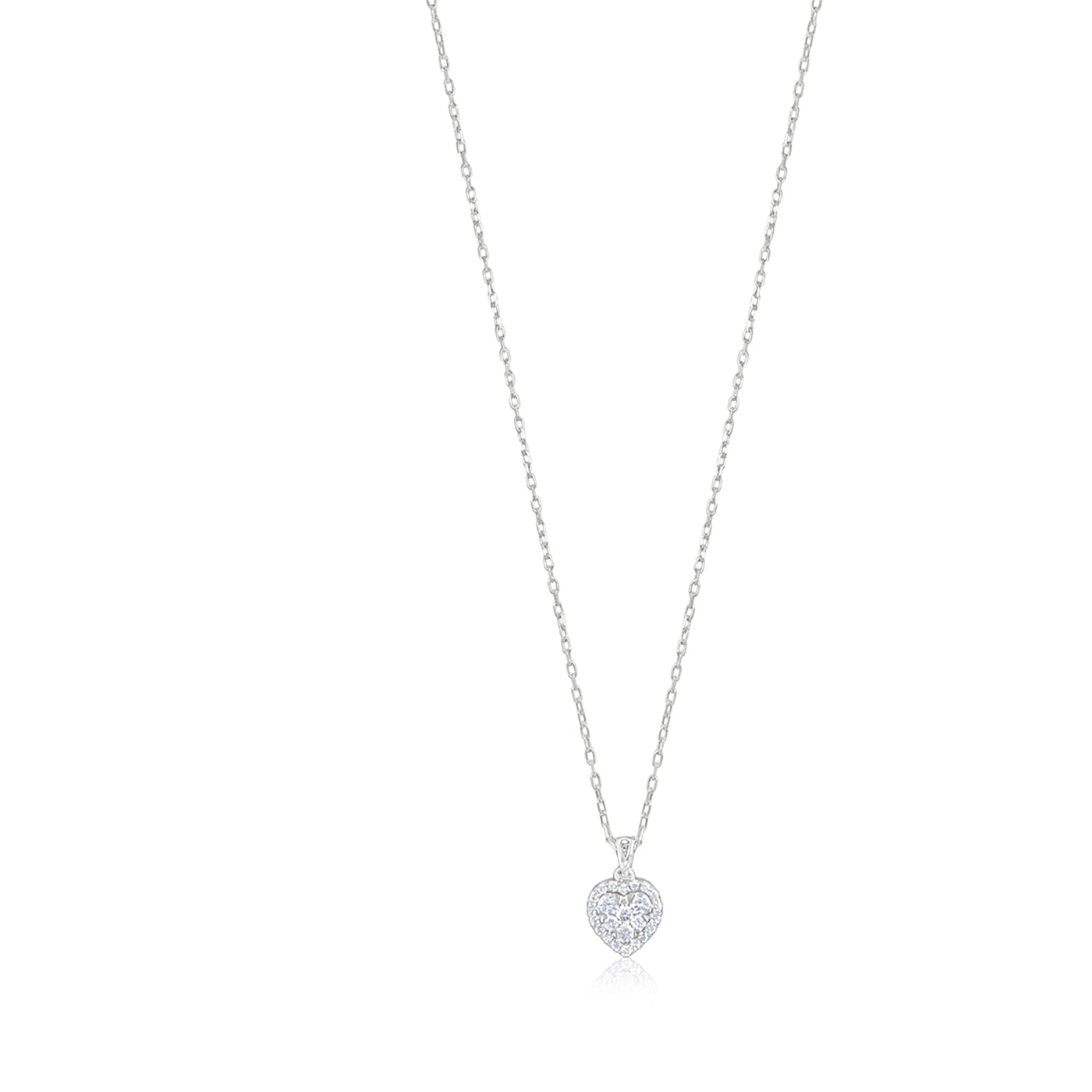 Lucchi 18k White Gold with Diamond - Pendant Style 12