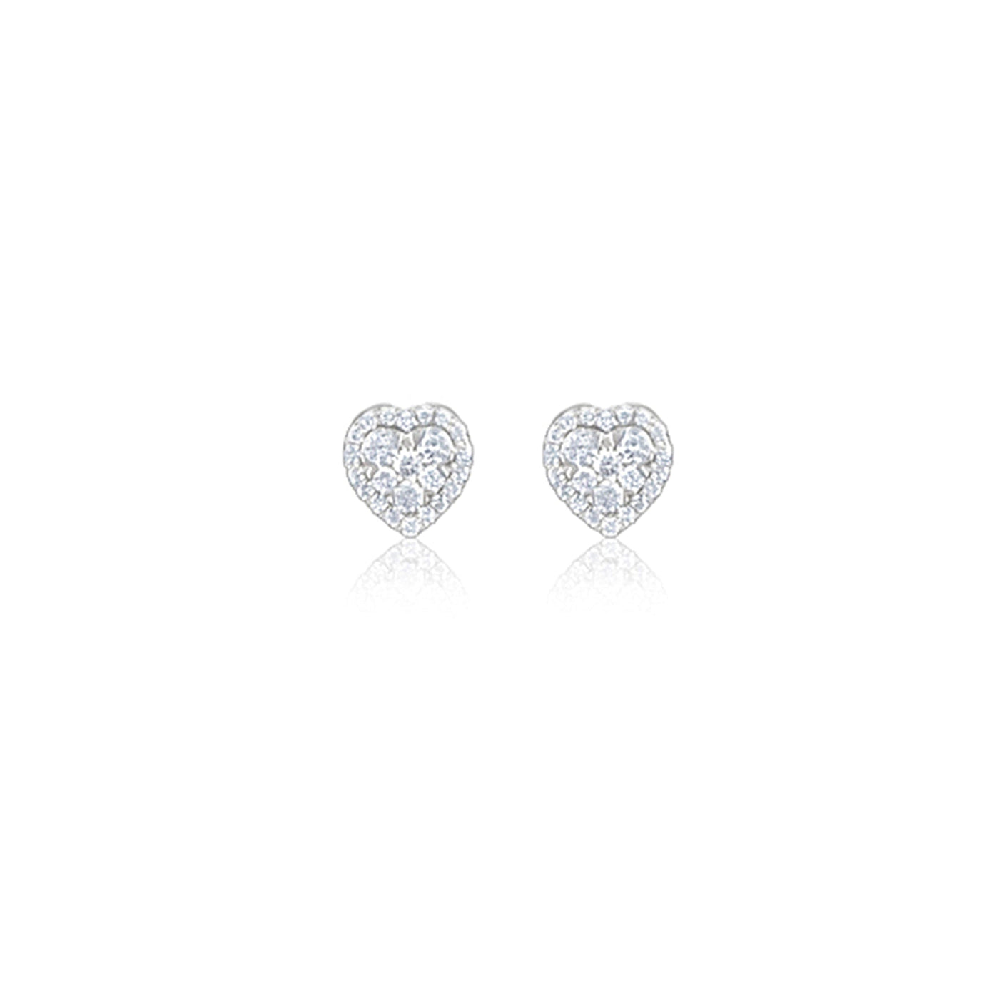 Lucchi 18k White Gold with Diamond - Earring Style 3