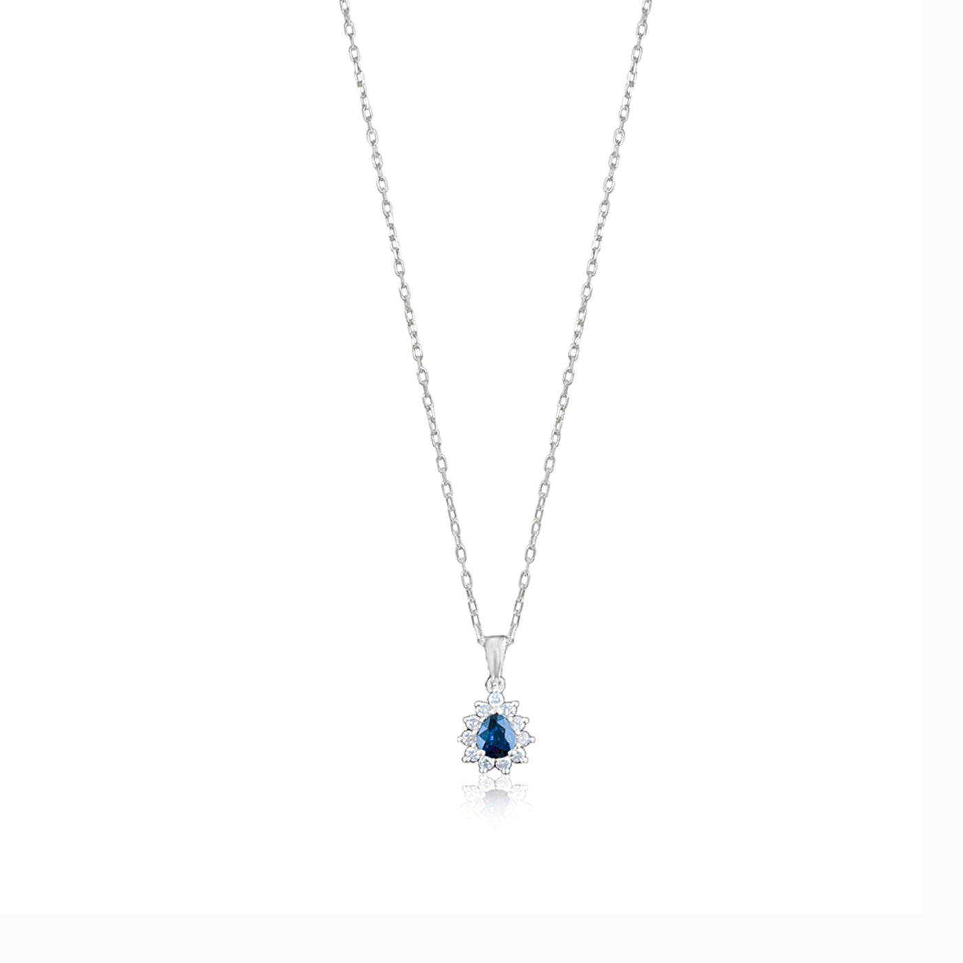 Lucchi 18k White Gold with Diamond - Pendant Style 6