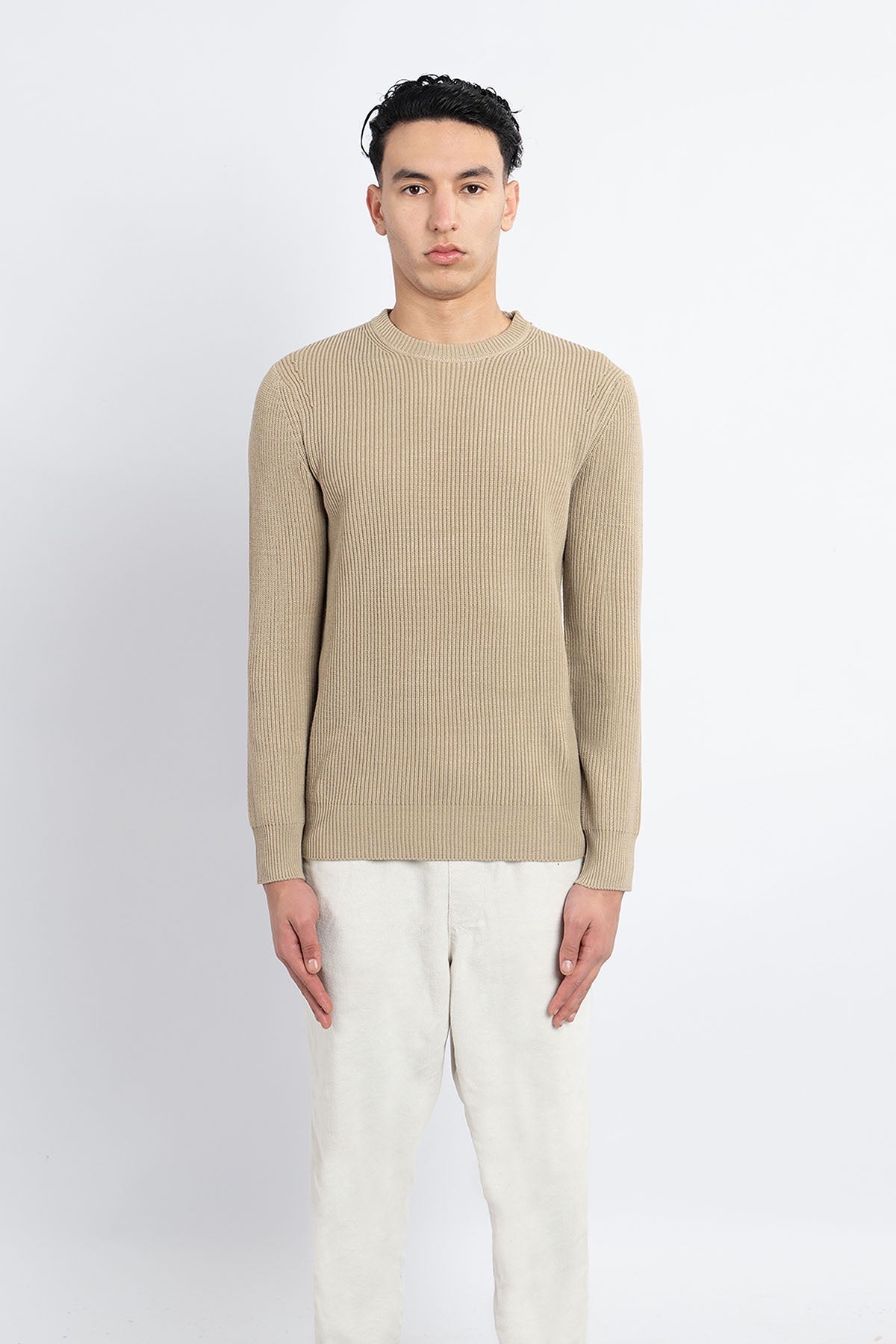 Scott Cashmere Men's Jumper Exclusive Design - Beige