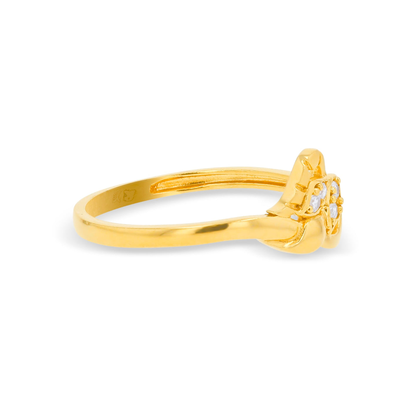 Lucchi 22k Yellow Gold with Stone - Ring Style 72