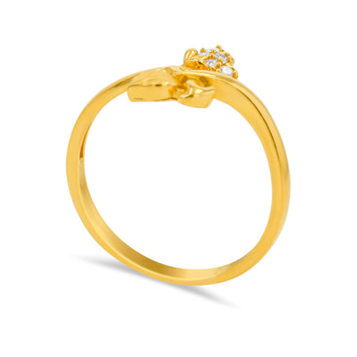 Lucchi 22k Yellow Gold with Stone - Ring Style 73