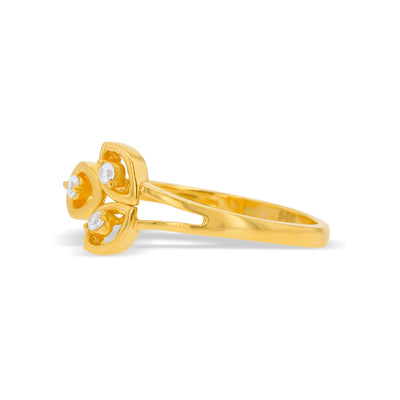 Lucchi 22k Yellow Gold with Stone - Ring Style 75