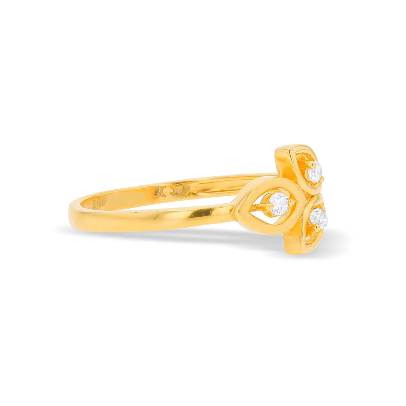 Lucchi 22k Yellow Gold with Stone - Ring Style 75