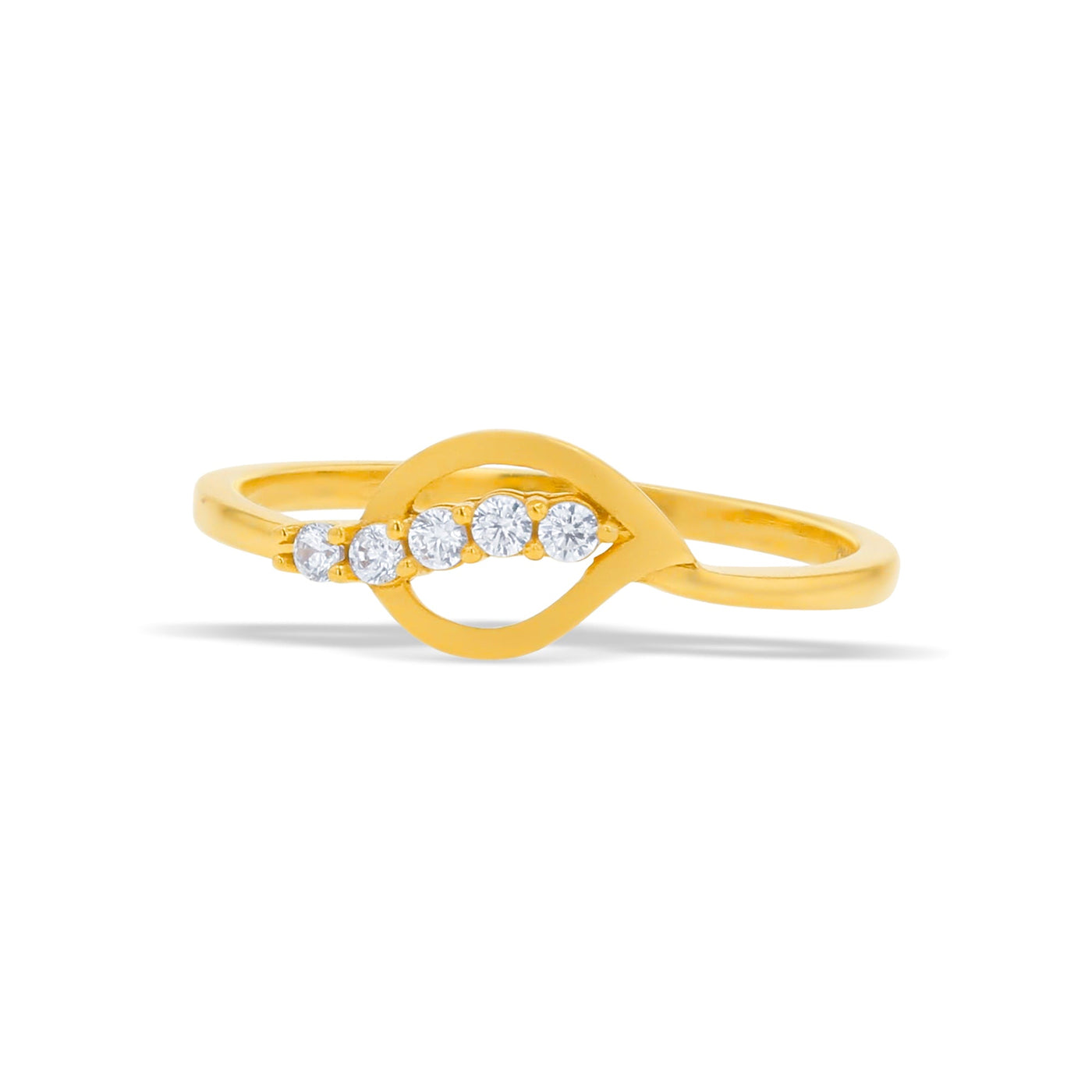 Lucchi 22k Yellow Gold with Stone - Ring Style 77