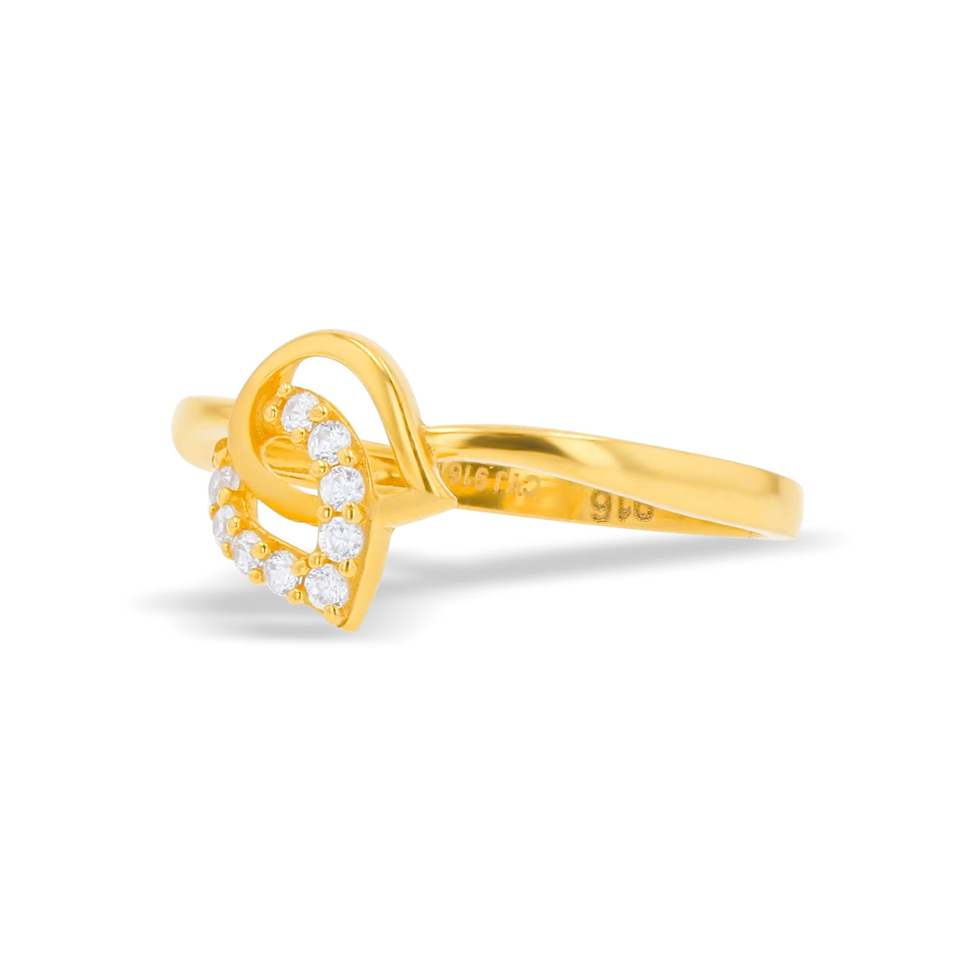 Lucchi 22k Yellow Gold with Stone - Ring Style 82