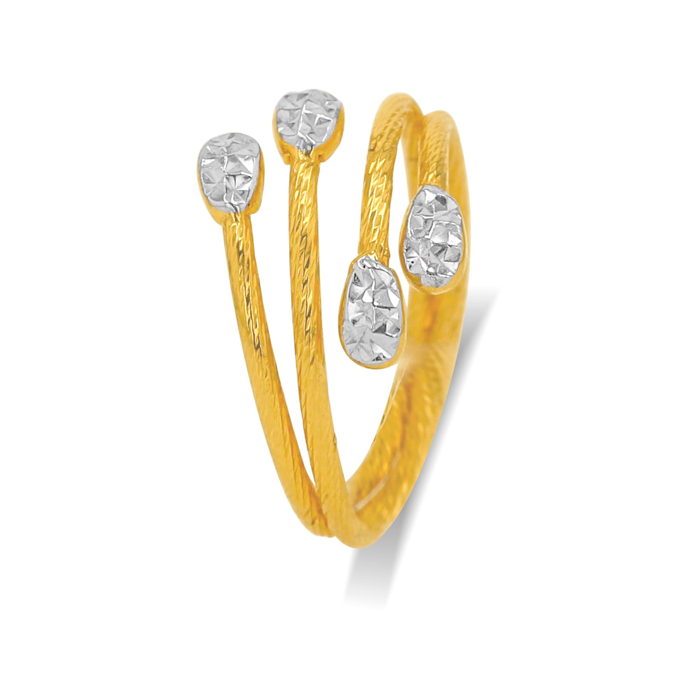 Lucchi 22k Yellow and White Gold - Ring Style 76