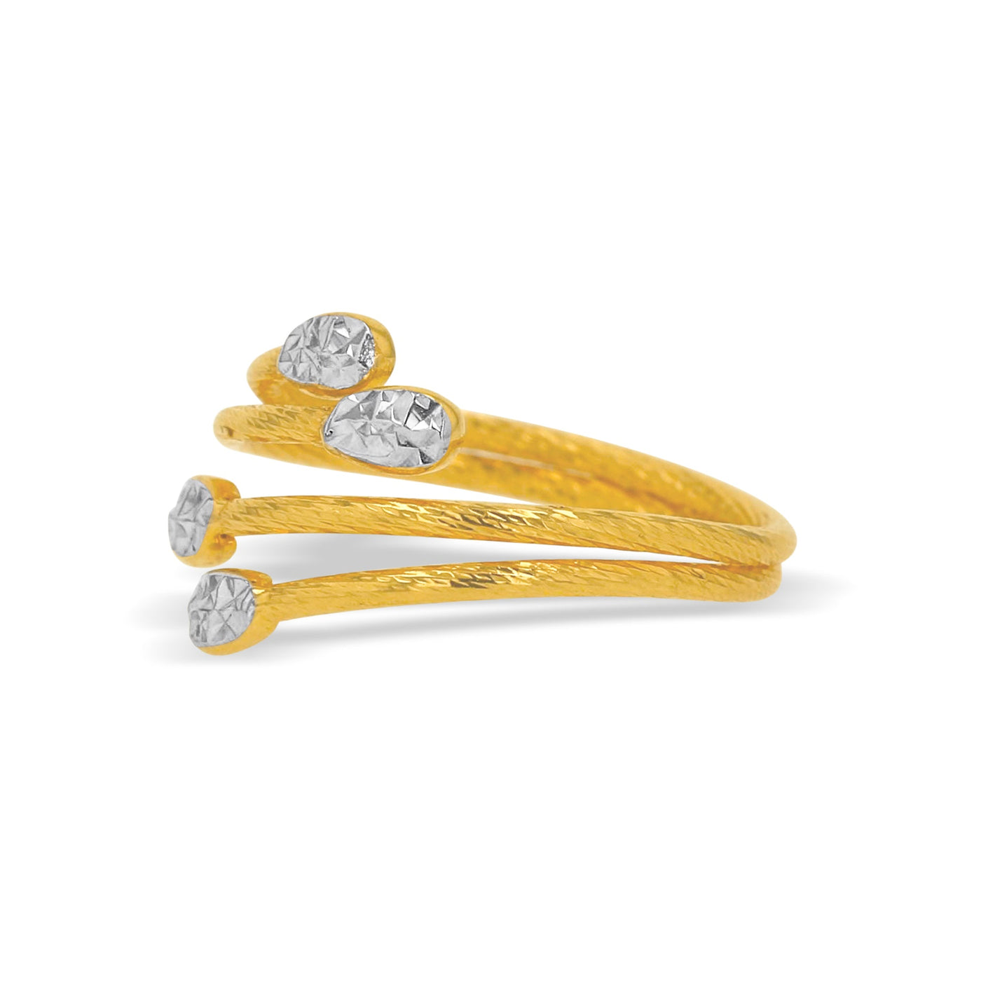 Lucchi 22k Yellow and White Gold - Ring Style 76