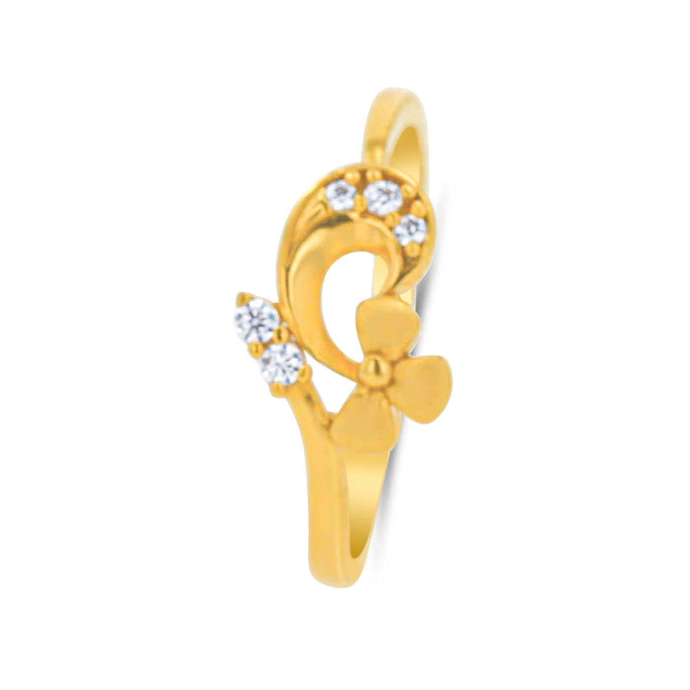 Lucchi 22k Yellow Gold with Stone - Ring Style 79