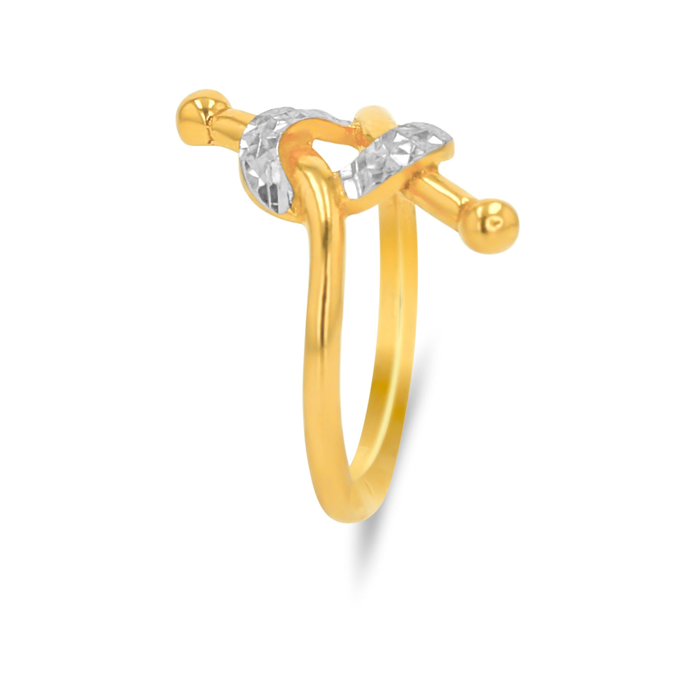 Lucchi 22k Yellow and White Gold - Ring Style 85