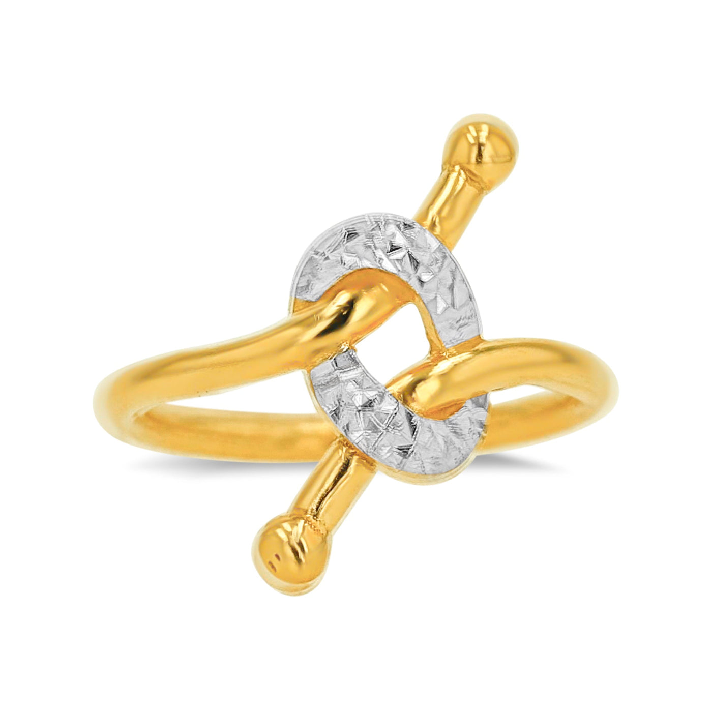 Lucchi 22k Yellow and White Gold - Ring Style 85