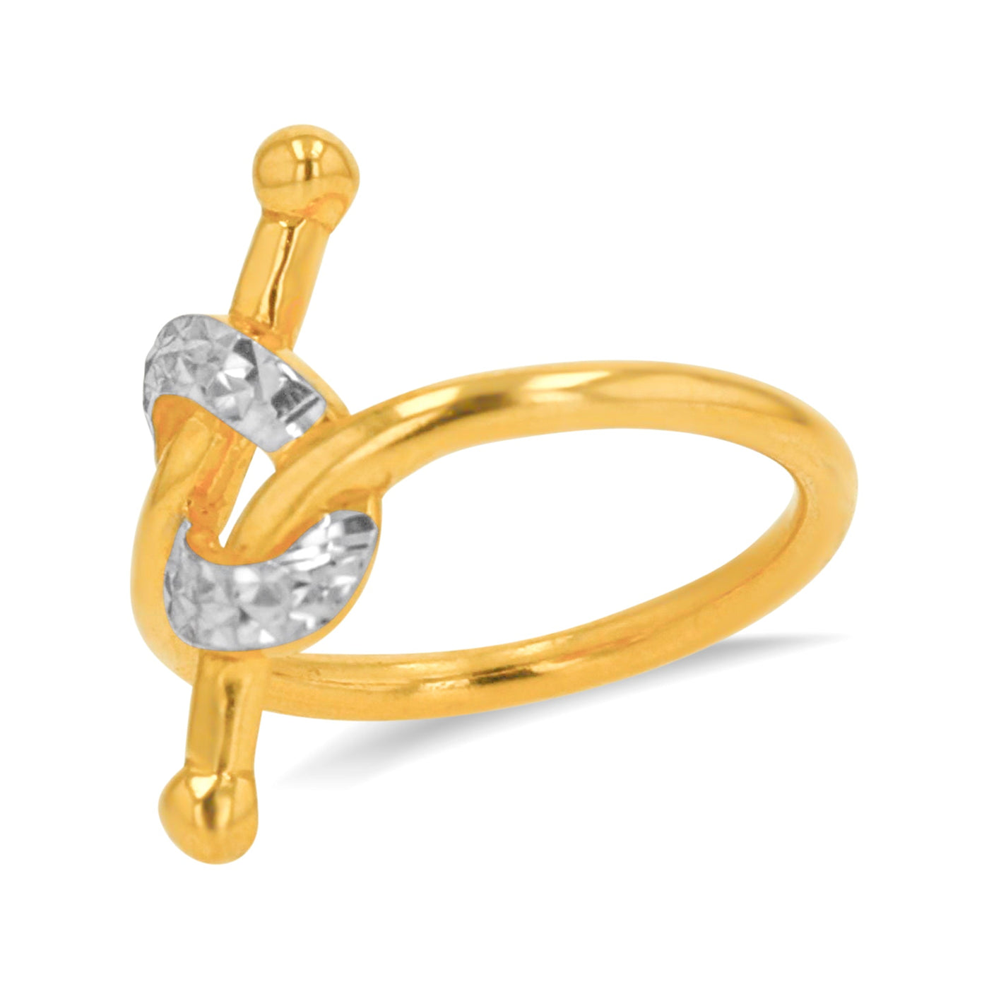 Lucchi 22k Yellow and White Gold - Ring Style 85