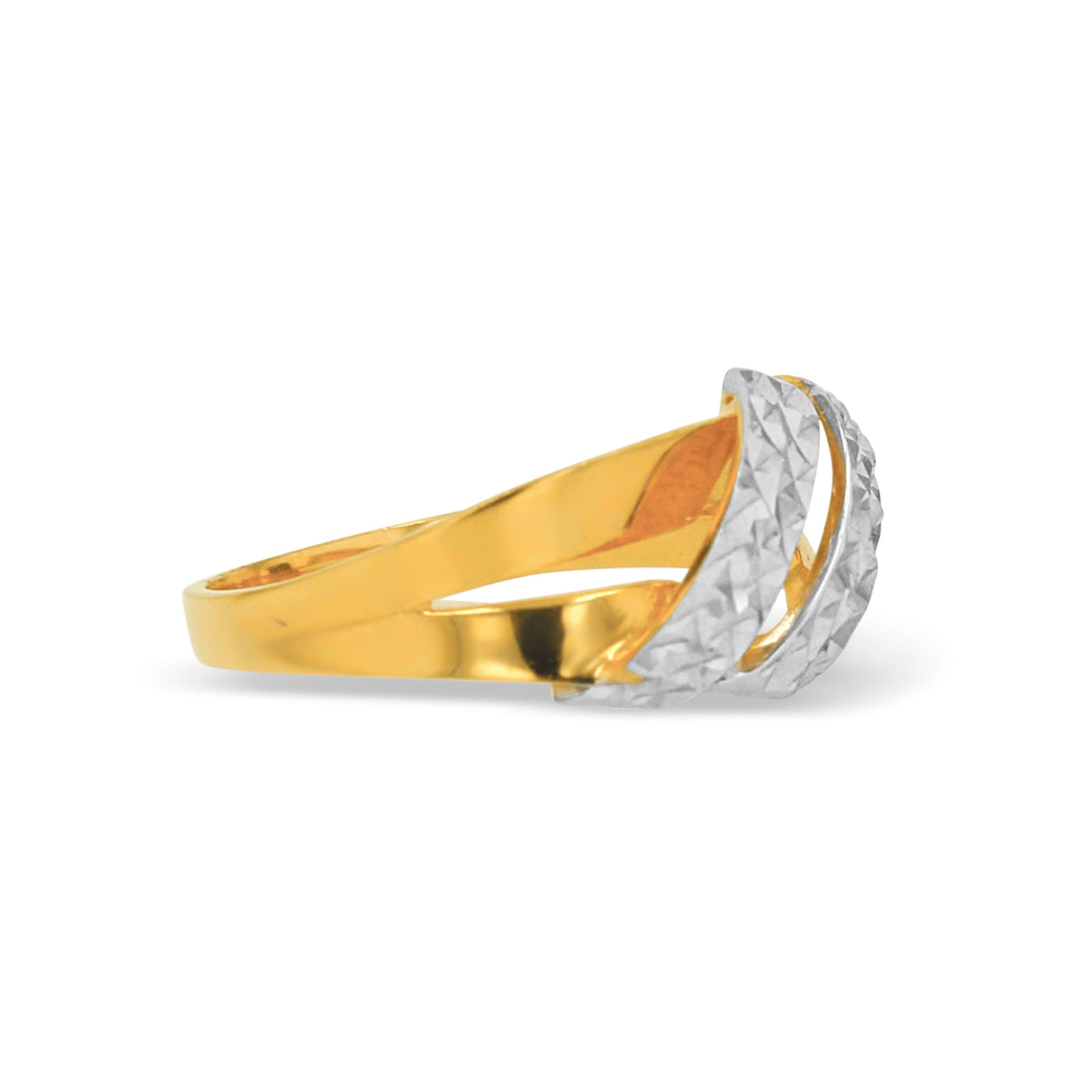 Lucchi 22k Yellow and White Gold - Ring Style 87