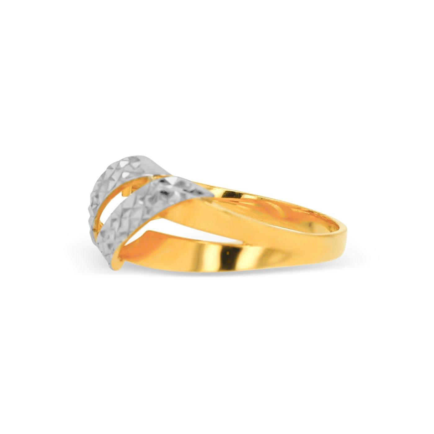 Lucchi 22k Yellow and White Gold - Ring Style 87