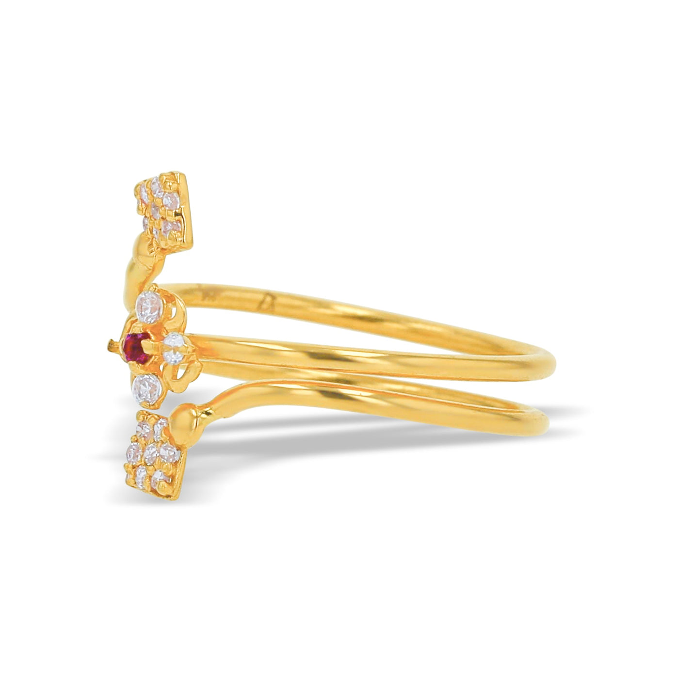 Lucchi 22k Yellow and White Gold - Ring Style 89