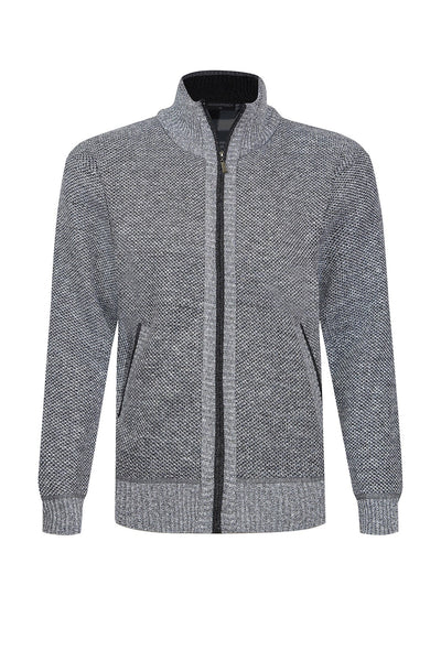 Scott Cashmere Men's Cardigan Exclusive Design - Grey