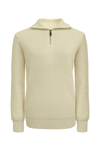 Scott Cashmere Men's Jumper Exclusive Design - White