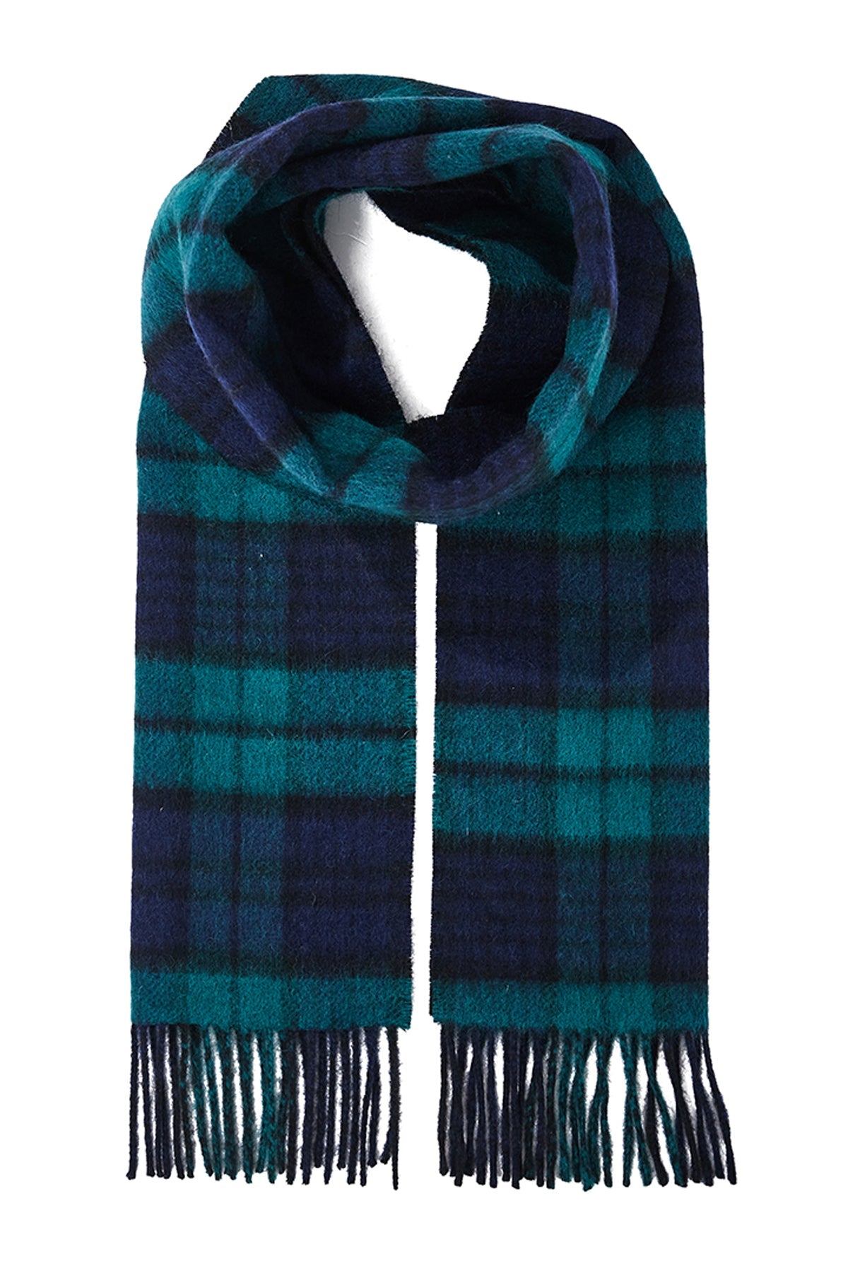 Reversible Scarf Black Watch 100% Pure Lambswool