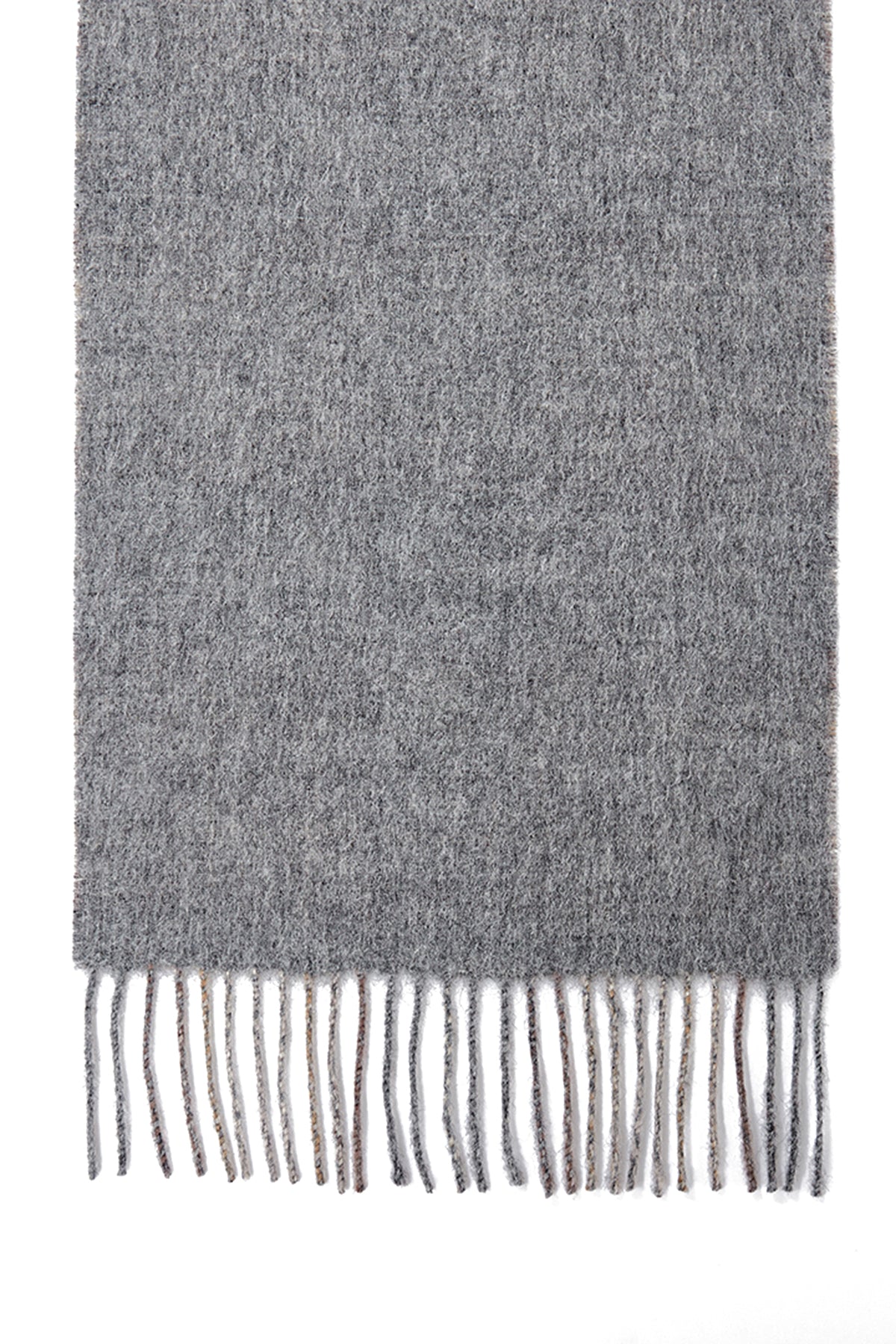 Reversible Scarf MacKellar Dark Grey 100% Pure Lambswool