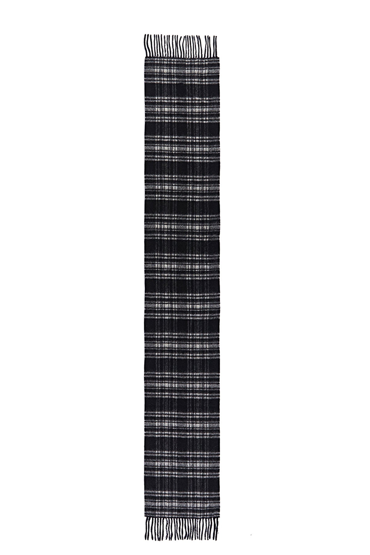 Reversible Scarf Menzies Black 100% Pure Lambswool