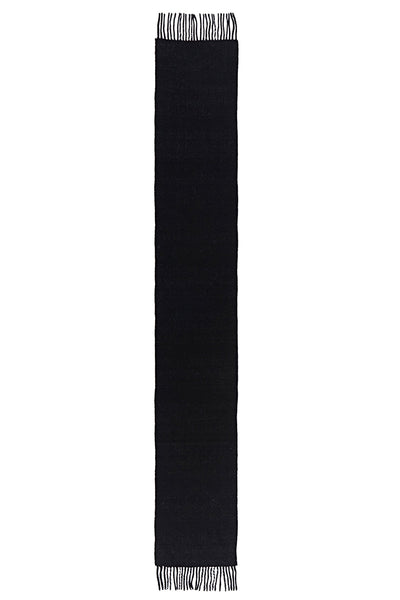 Reversible Scarf Menzies Black 100% Pure Lambswool