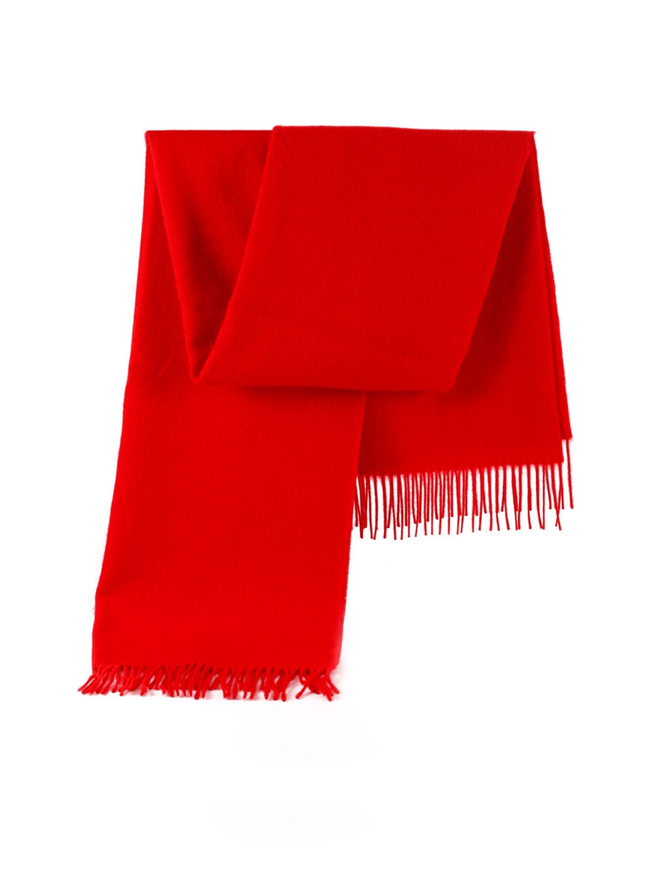 Plain Red Blanket 100% Pure Lambswool