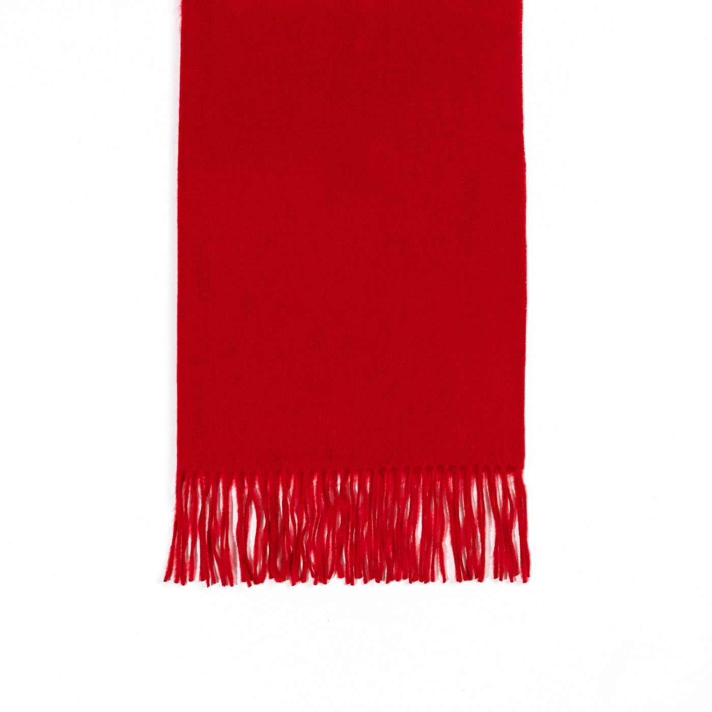 Scarf Plain Red 100% Pure Lambswool