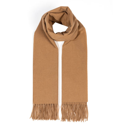 Scarf Plain Camel 100% Pure Lambswool