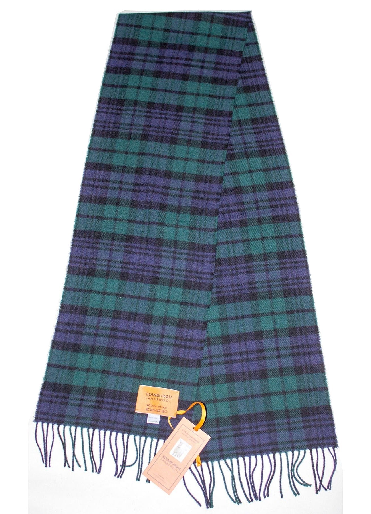 ブラック ウォッチ - スコットランド製スカーフ 100% ピュア カシミア