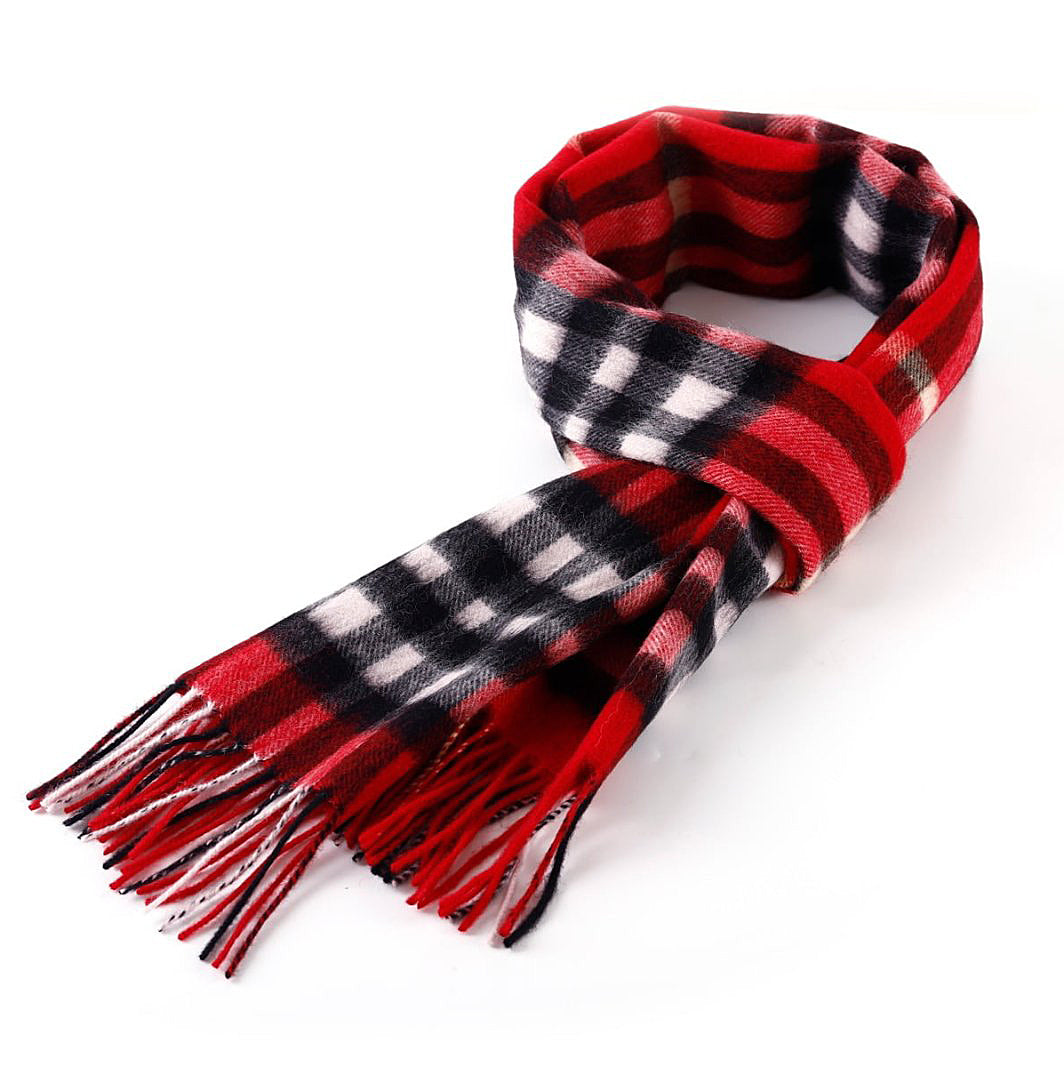 Scarf DC Classic Red  100% Pure Lambswool