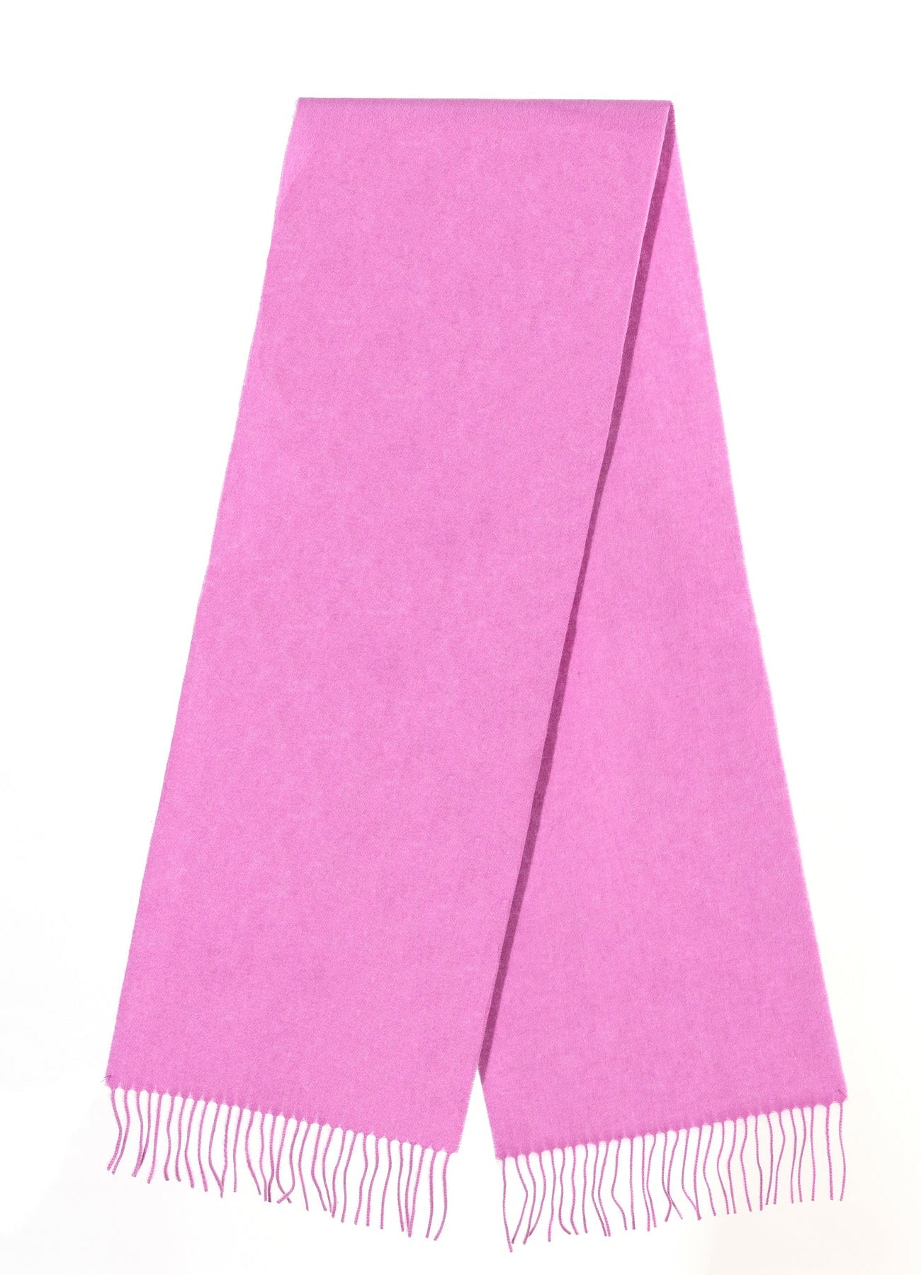 プレーンダークピンクスカーフ 100% ピュアラムウール