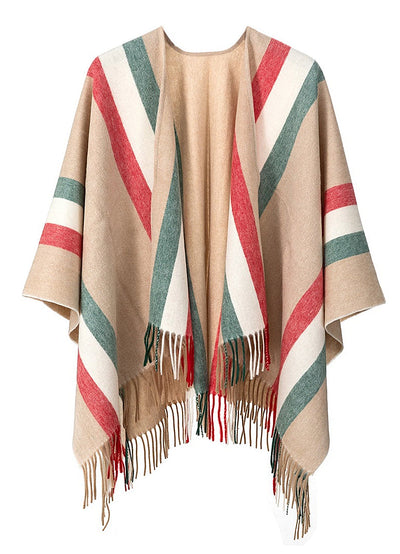 Cape Milano Cream Poncho 100% Pure Lambswool