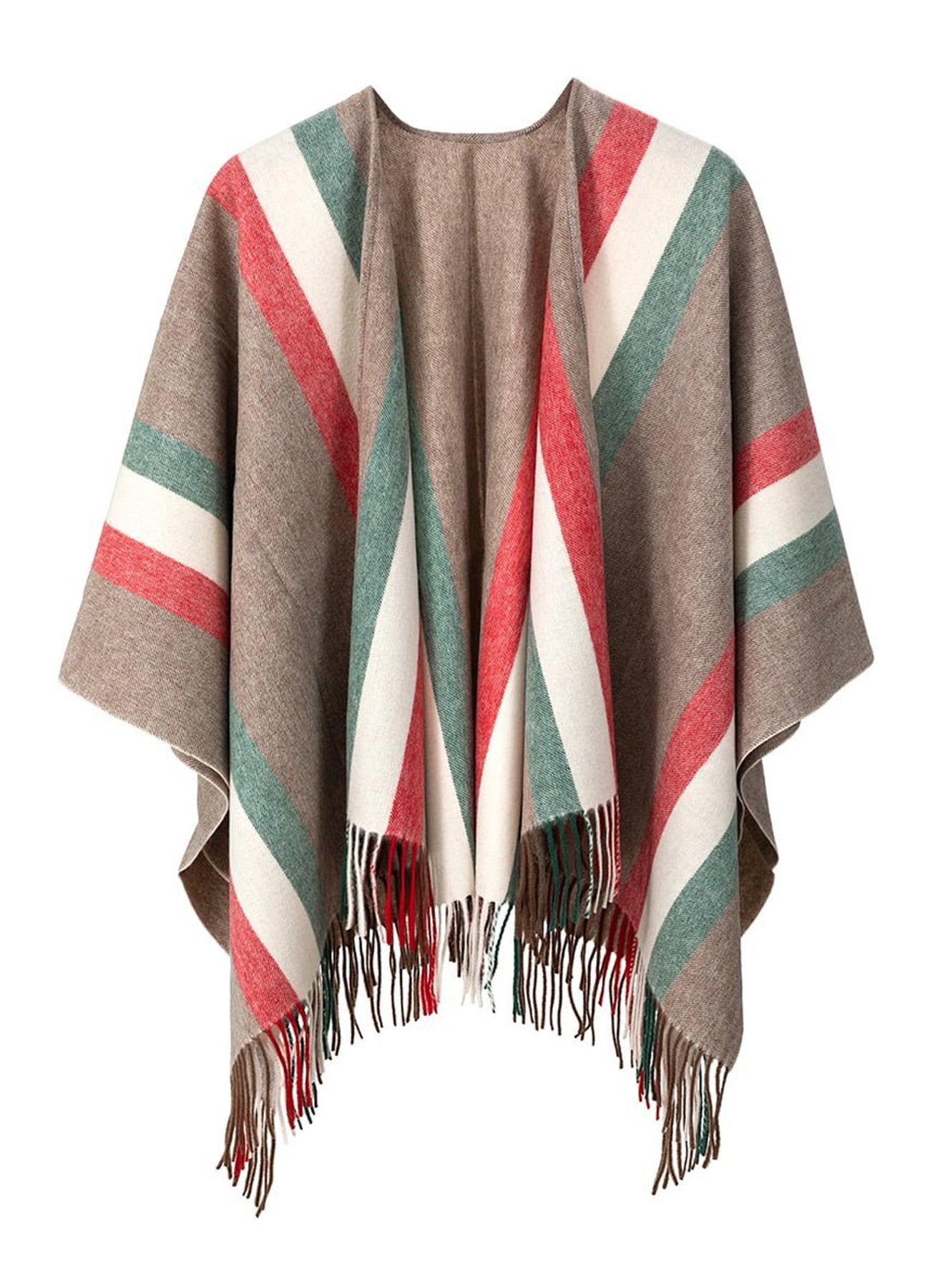 Cape Milano Grey Poncho 100% Pure Lambswool