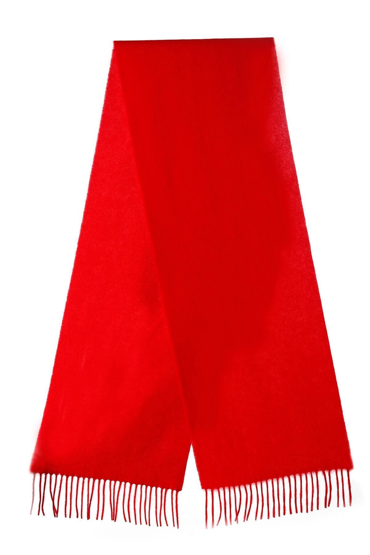 Plain Red Scarf 100% Pure Cashmere