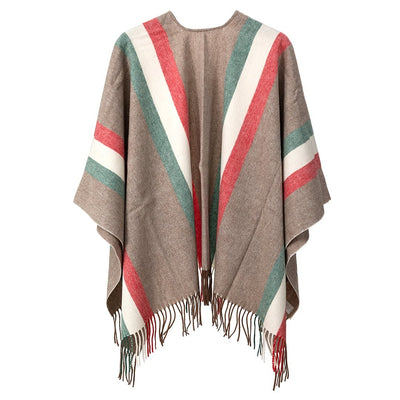 Cape Milano Grey Poncho 100% Pure Lambswool